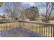 Picture of a back deck overlooking a yard with mature trees at 776 Washington Ln, Kannapolis, NC 28083