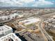 Expansive aerial view of Optimist Hall and the surrounding cityscape at 780 N Davidson St, Charlotte, NC 28202