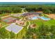 Aerial view of community amenities: pool, courts, playground at 7941 Gulf Creek Rd, Lancaster, SC 29720