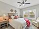 Serene bedroom with a comfortable queen-sized bed, soft lighting, and stylish decor accents at 9730 Briarwick Ln, Charlotte, NC 28277