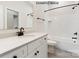 Clean bathroom featuring a sleek vanity, matte black fixtures, and a tiled shower-tub combination at 1008 Marquis Hills Dr # Mas0106, Fort Mill, SC 29715
