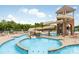 Community pool featuring water slides, sun loungers, and a tower at 1008 Marquis Hills Dr # Mas0106, Fort Mill, SC 29715