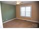 Bedroom with carpet, one window, and two-toned walls at 1243 Glory Ct, Oakboro, NC 28129