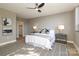 Spacious bedroom with queen bed, neutral walls, and ample closet space at 1300 Reece Rd # G-18, Charlotte, NC 28209