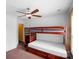 Bedroom with a built-in bunk bed at 145 Ashton Woods Ct, Mount Holly, NC 28120