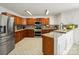 Kitchen with granite countertops and stainless steel appliances at 145 Ashton Woods Ct, Mount Holly, NC 28120