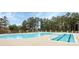 Large community pool with multiple sections and plenty of space for swimming and lounging at 17563 Hawks View Dr, Fort Mill, SC 29707