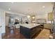 Open concept kitchen with large island, perfect for entertaining at 2240 Mecklenburg Ave, Charlotte, NC 28205