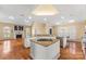 Kitchen features large island and hardwood floors at 308 41St Avenue Nw Pl, Hickory, NC 28601