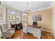 Home office with built-in shelving and large windows at 308 41St Avenue Nw Pl, Hickory, NC 28601