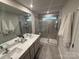 Elegant bathroom with double vanity and shower at 608 Cassidy Ct, Clover, SC 29710