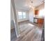 Spacious kitchen featuring stainless steel appliances and wood floors at 6140 Whispering Brook Ct, Charlotte, NC 28216