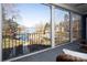 Waterfront screened-in back porch with scenic views of the lake at 7535 Rabbit Cir, Denver, NC 28037