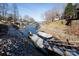 Lakeside dock with a covered boat slip, storage for kayaks, and easy access to the water for boating adventures at 7535 Rabbit Cir, Denver, NC 28037