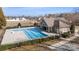 Community pool with a pool house and surrounding landscaping at 821 Bethesda Rd, Statesville, NC 28677