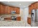 Kitchen with granite countertops and stainless steel appliances at 8720 Tamarron Dr, Charlotte, NC 28277