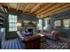 Rustic study with leather sofas, wood-paneled walls, and a stone fireplace at 961 Jw Wilson Rd, Fort Mill, SC 29715