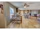 Kitchen with an adjacent dining area and hardwood floors at 1301 Brandy Ln # 7, Shelby, NC 28152