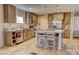 Modern kitchen with stainless steel appliances and island at 1301 Brandy Ln # 7, Shelby, NC 28152