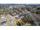 Aerial image showcasing a new home nestled within an established residential neighborhood at 140 3Rd Se Ave, Hickory, NC 28602
