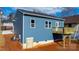 Blue house exterior with deck and yard at 140 3Rd Se Ave, Hickory, NC 28602