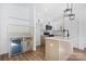 Modern kitchen with white cabinets, quartz counters, and stainless steel appliances at 140 3Rd Se Ave, Hickory, NC 28602