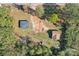 Aerial view of property showing house, detached garage, and large lot at 2091 & 2095 Catawba River Rd, Fort Lawn, SC 29714