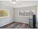 Simple dining area with wood-look flooring and a view of the backyard at 2091 & 2095 Catawba River Rd, Fort Lawn, SC 29714