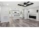 Open living room and kitchen with modern finishes at 2091 & 2095 Catawba River Rd, Fort Lawn, SC 29714