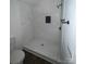 Modern shower with a tiled wall, shower head, and sleek hardware at 211 Brooklyn Ave, Lancaster, SC 29720
