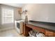 Laundry room with a countertop, cabinets, and washer and dryer at 2201 Bluebell Way, Tega Cay, SC 29708