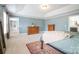 This main bedroom features tray ceilings, carpet and two dressers at 2201 Bluebell Way, Tega Cay, SC 29708