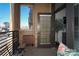 Cozy balcony with seating, a door to the interior, and city views at 2401 Euclid Ave # 110, Charlotte, NC 28203