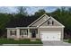 Charming single-story home featuring neutral siding, black shutters, and a two-car garage at 3089 Meadowcrest Dr # 28, Clover, SC 29710