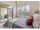 Main bedroom with private balcony access and ample natural light at 3507 Spencer St, Charlotte, NC 28205