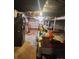 Unfinished basement with washer/dryer and boxes at 3581 Thompson St, Newton, NC 28658