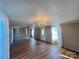 Spacious living room with hardwood floors and sliding glass doors at 3610 Becky Ln, Monroe, NC 28112