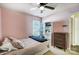 Bright bedroom with built-in shelving and window at 5113 Park Place Dr, Dallas, NC 28034