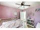 bedroom with a bunk bed and bookcase at 5113 Park Place Dr, Dallas, NC 28034