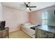 Cozy bedroom featuring a queen bed and neutral wall colors at 5113 Park Place Dr, Dallas, NC 28034