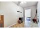 Convenient laundry room with washer, dryer, and shelving at 5113 Park Place Dr, Dallas, NC 28034