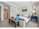 Bright bedroom featuring plush carpet, stylish decor, and comfortable furnishings at 604 Cassidy Ct, Clover, SC 29710