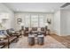Cozy living room with hardwood floors, contemporary furniture, and stylish decor at 604 Cassidy Ct, Clover, SC 29710