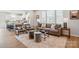 Bright living room featuring hardwood floors, modern furniture, and ample natural light at 604 Cassidy Ct, Clover, SC 29710