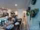 Kitchen with island and adjacent dining area with seating for six at 616 Cassidy Ct, Clover, SC 29710