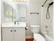Bathroom with white vanity and bathtub at 6726 Mallard Park Dr, Charlotte, NC 28262