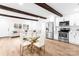 Eat-in kitchen with stainless steel appliances and breakfast nook at 809 Miller St, Gastonia, NC 28052