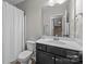 This bathroom has a shower, sink, and toilet at 840 Pecan Tree Ln, Fort Mill, SC 29715