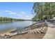 Lakeside beach features access to calm water with a scenic view at 1077 Gauguin Ln, Tega Cay, SC 29708