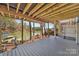 Wood deck with lake view perfect for entertaining or relaxing with access to the water and dock at 1077 Gauguin Ln, Tega Cay, SC 29708